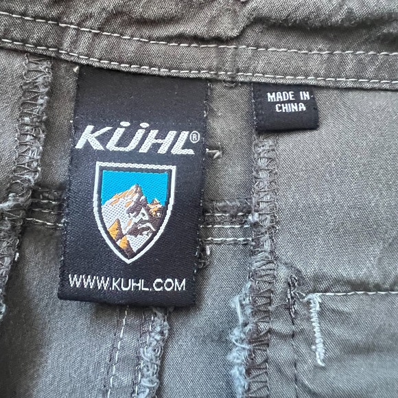 Kuhl Cargo Pants Womens Size 10 Gray Straight Leg Hiking Outdoor Relaxed Stretch - Picture 3 of 15